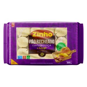 Pão Bolinha Zinho Recheio Linguiça e Queijo p/ Air Fry 300g