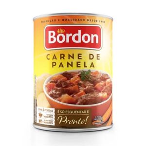 Carne Bovina Bordon Em Cubos c/ Batata e Cenoura Lata 400g