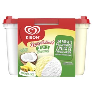 Sorvete Kibon Cremosíssimo Abacaxi e Coco Pote 2l