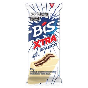 Wafer Lacta Bis Xtra Cobertura Chocolate Branco 45g